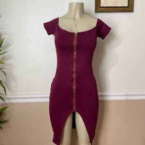 Fashion Nova Women's Breaking Borders Zipper Dress